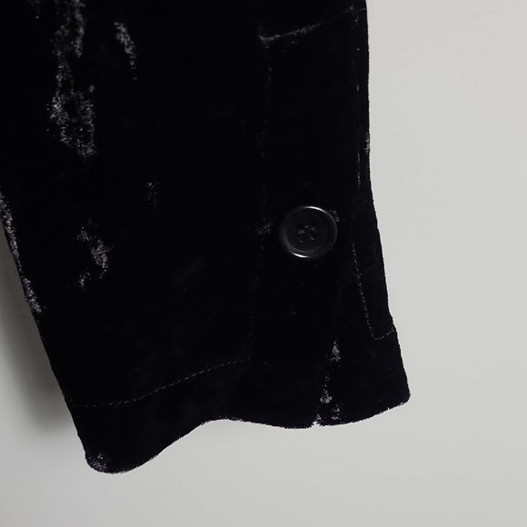 BAILEY 44 Black Velvet Women's Buttoned Blazer Size Medium - Picture 7 of 16